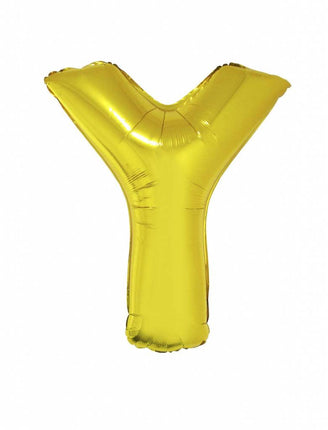 Feestbazaar Folieballon Goud Letter 'Y' Groot