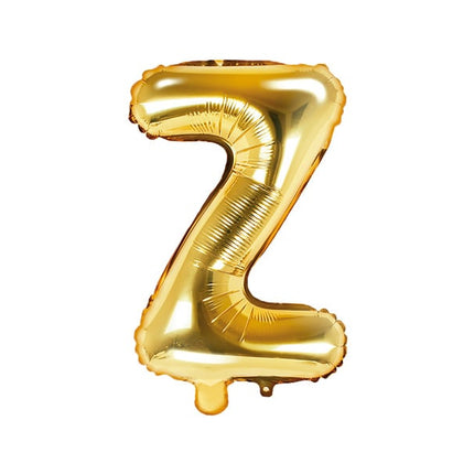 Feestbazaar Folieballon Goud Letter 'Z' - 35cm