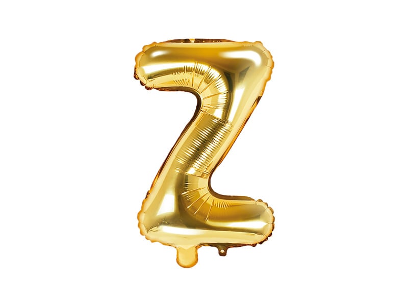 Feestbazaar Folieballon Goud Letter 'Z' - 35cm