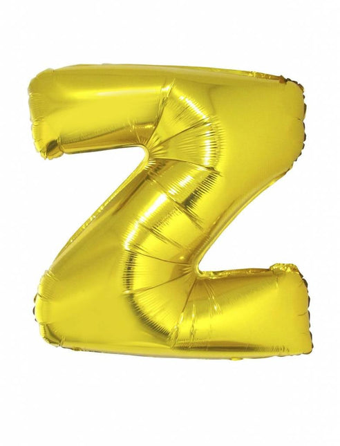 Feestbazaar Folieballon Goud Letter 'Z' Groot
