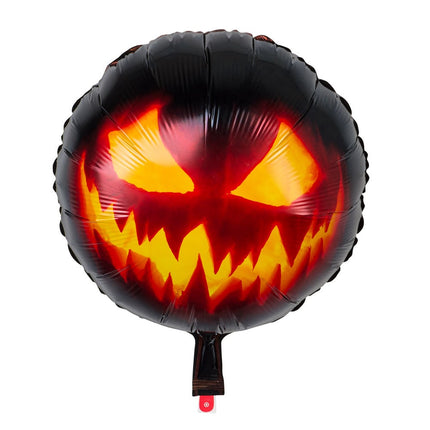 Feestbazaar Folieballon Halloween Creepy Pumpkin (45cm)