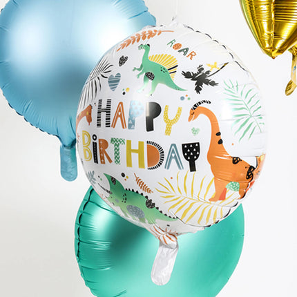 Feestbazaar Folieballon 'Happy Birthday' Dino's (45cm)
