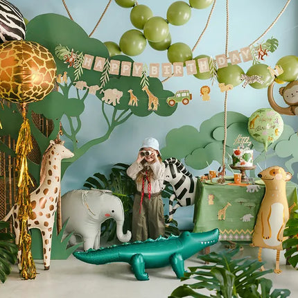 Feestbazaar Folieballon Happy Birthday Safari