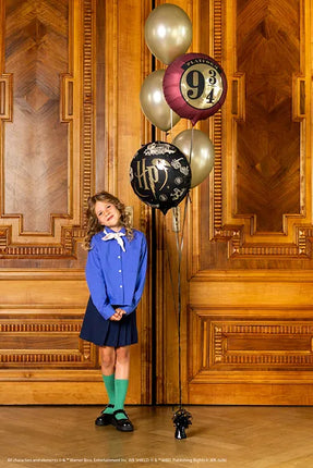 Feestbazaar Folieballon Harry Potter Zwart Magische Illustraties