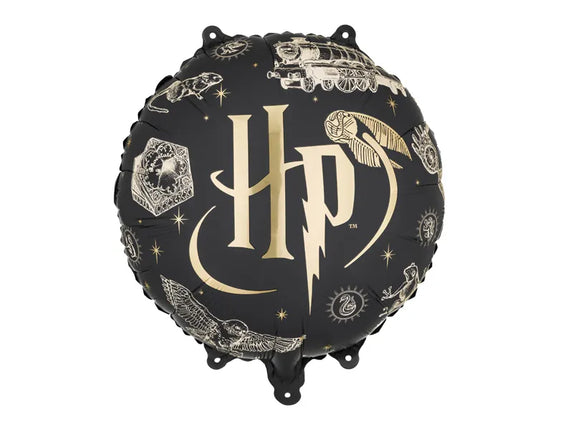 Feestbazaar Folieballon Harry Potter Zwart Magische Illustraties