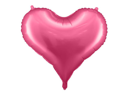 Feestbazaar Folieballon Hart Hot Pink Satijn (75x64,5cm)