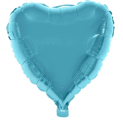 Feestbazaar Folieballon Hart Lichtblauw - 46cm