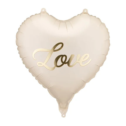 Feestbazaar Folieballon Hart Love Elegant (45cm)