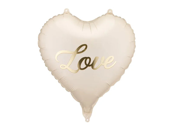 Feestbazaar Folieballon Hart Love Elegant (45cm)