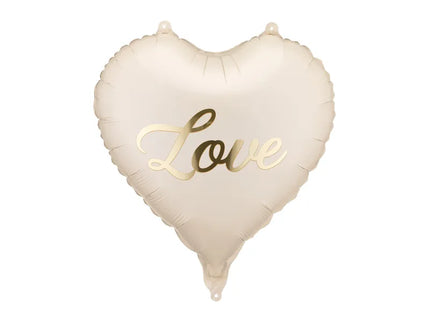 Feestbazaar Folieballon Hart Love Elegant (45cm)