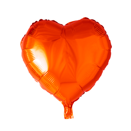 Feestbazaar Folieballon Hart Oranje (45cm)