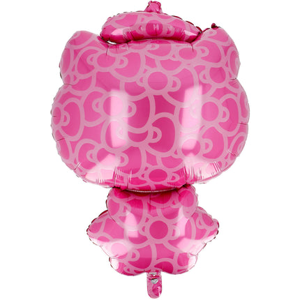 Feestbazaar Folieballon Hello Kitty Paris Hoofd en Lijf 48x71cm