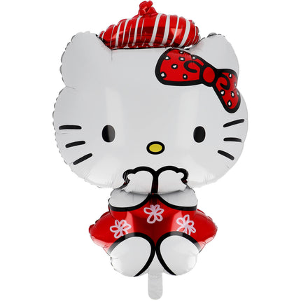Feestbazaar Folieballon Hello Kitty Paris Hoofd en Lijf 48x71cm