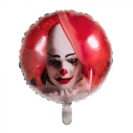 Feestbazaar Folieballon Horror Clown Halloween (45cm)