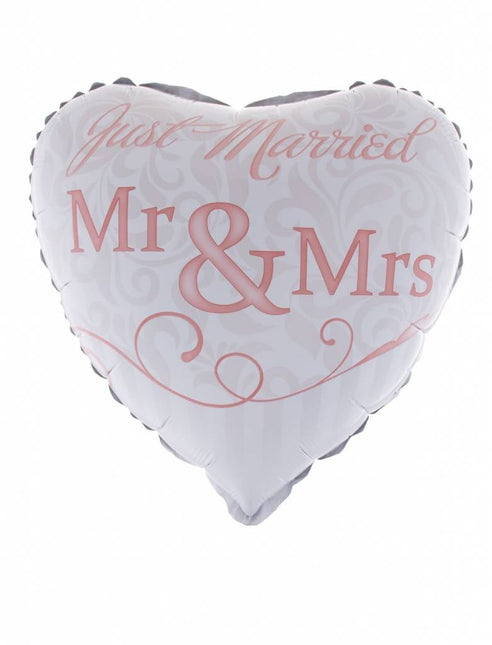 Feestbazaar Folieballon Huwelijk Mr & Mrs 46cm