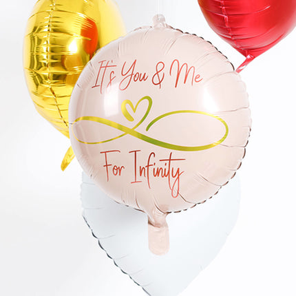 Feestbazaar Folieballon Infinity Love Roze (45cm)