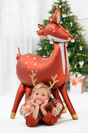 Feestbazaar Folieballon Kerst Rendier (80x105cm)