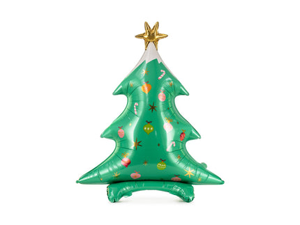 Feestbazaar Folieballon Kerstboom Staand (78x94cm)