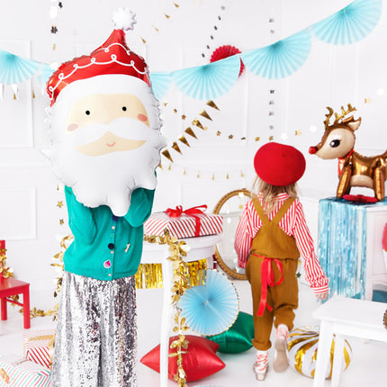 Feestbazaar Folieballon Kerstman (37x60cm)
