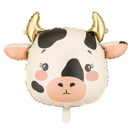 Feestbazaar Folieballon Koe Goud 57x47 cm