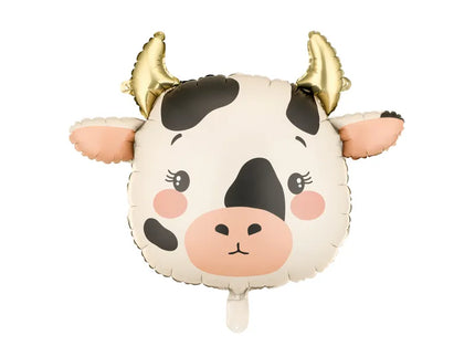 Feestbazaar Folieballon Koe Goud 57x47 cm