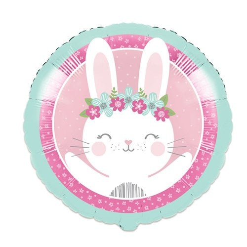 Feestbazaar Folieballon Konijn Roze (46cm)