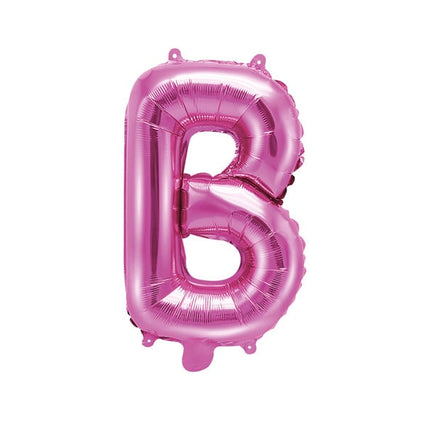 Feestbazaar Folieballon Letter 'B' Donker Roze - 35cm