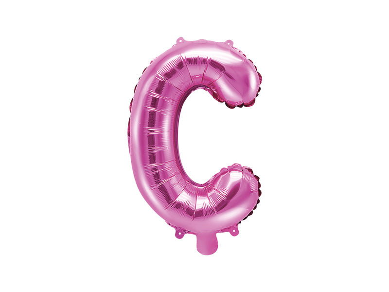 Feestbazaar Folieballon Letter 'C' Donker Roze - 35cm
