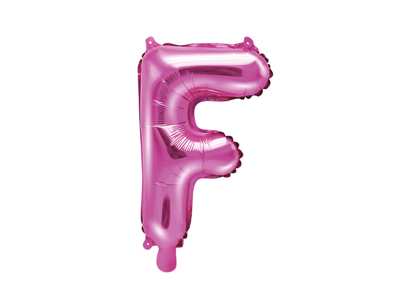 Feestbazaar Folieballon Letter 'F' Donker Roze - 35cm