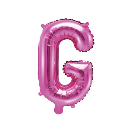 Feestbazaar Folieballon Letter 'G' Donker Roze - 35cm