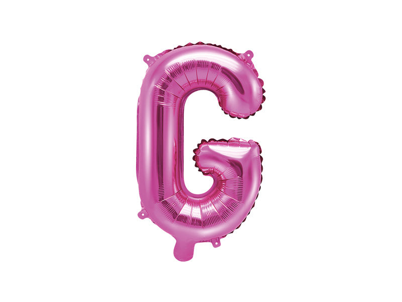 Feestbazaar Folieballon Letter 'G' Donker Roze - 35cm