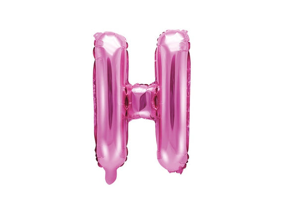 Feestbazaar Folieballon Letter 'H' Donker Roze - 35cm