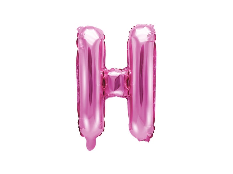 Feestbazaar Folieballon Letter 'H' Donker Roze - 35cm