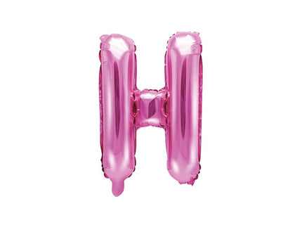 Feestbazaar Folieballon Letter 'H' Donker Roze - 35cm