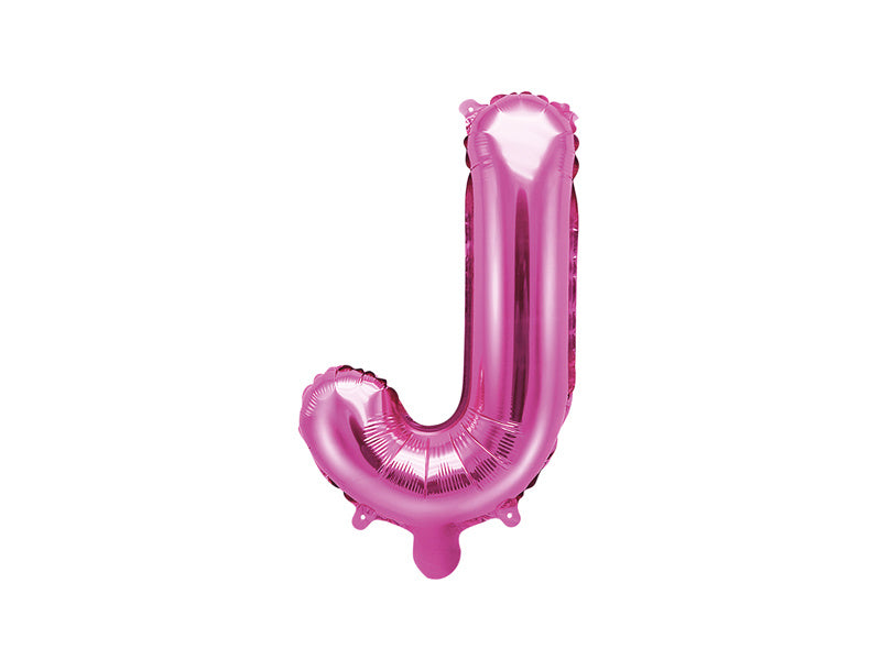 Feestbazaar Folieballon Letter 'J' Donker Roze - 35cm