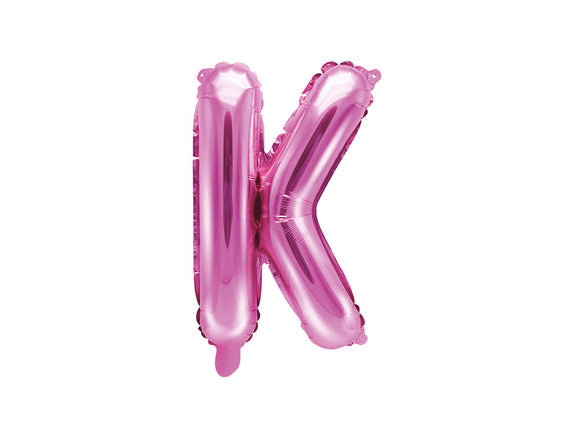 Feestbazaar Folieballon Letter 'K' Donker Roze - 35cm