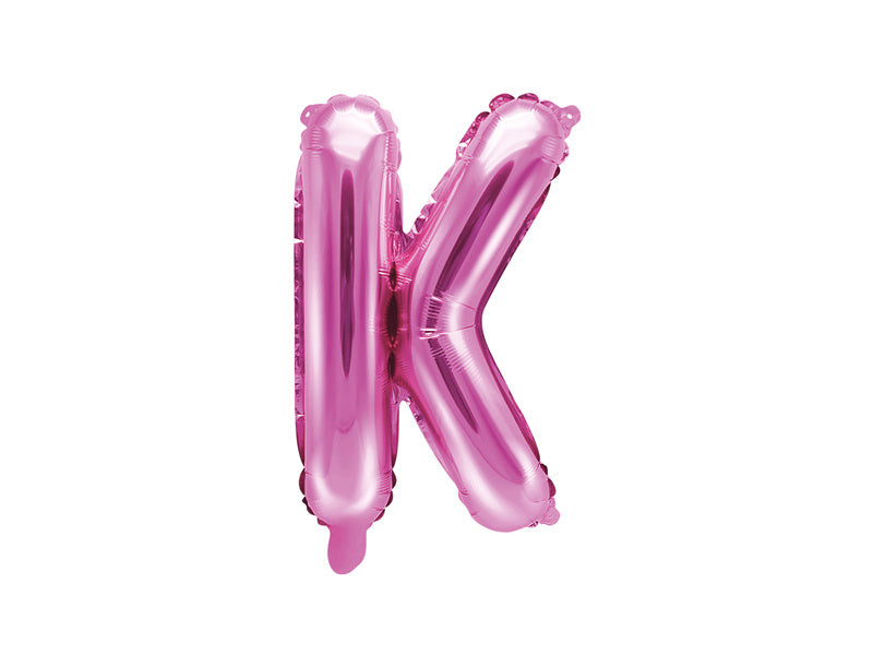 Feestbazaar Folieballon Letter 'K' Donker Roze - 35cm