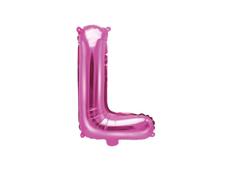 Feestbazaar Folieballon Letter 'L' Donker Roze - 35cm