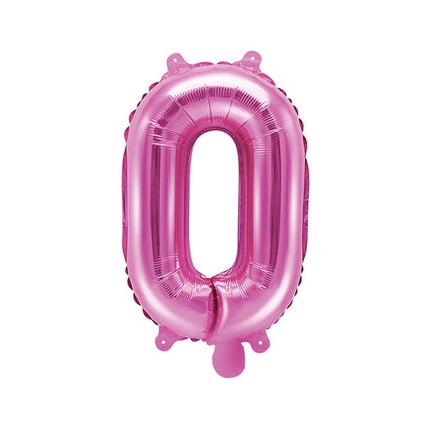 Feestbazaar Folieballon Letter 'O' Donker Roze - 35cm