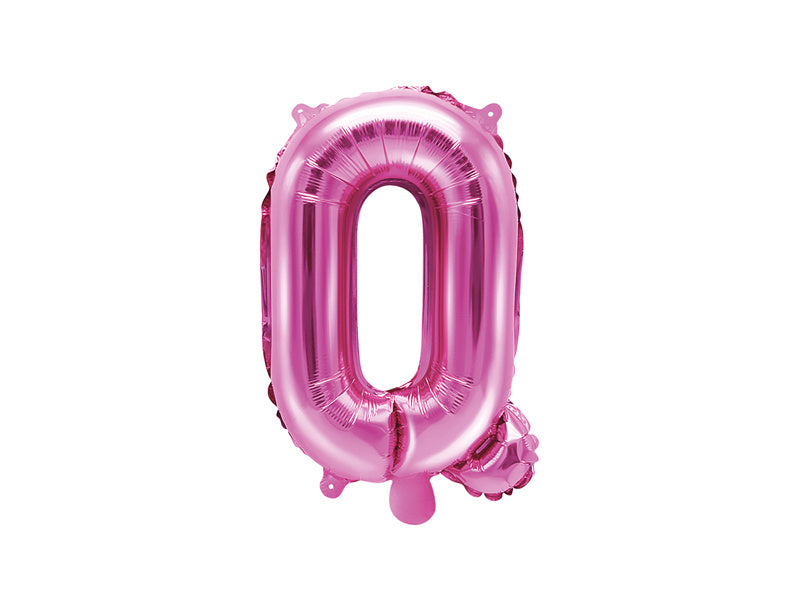 Feestbazaar Folieballon Letter 'Q' Donker Roze - 35cm