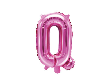 Feestbazaar Folieballon Letter 'Q' Donker Roze - 35cm