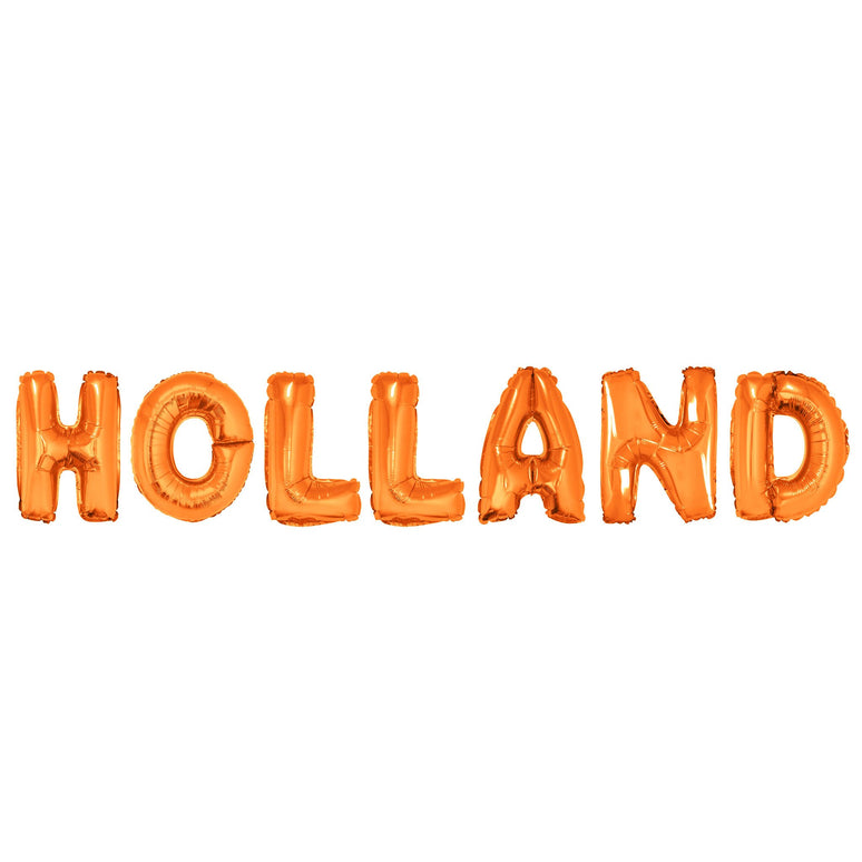 Feestbazaar Folieballon Letter Set Holland Oranje