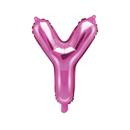 Feestbazaar Folieballon Letter 'Y' Donker Roze - 35cm