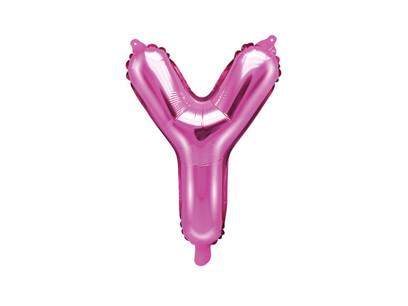Feestbazaar Folieballon Letter 'Y' Donker Roze - 35cm
