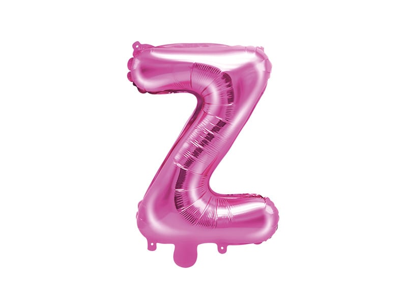 Feestbazaar Folieballon Letter 'Z' Donker Roze - 35cm