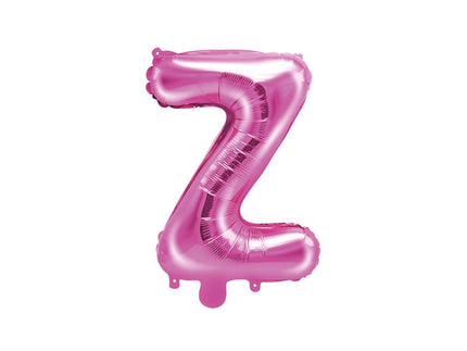Feestbazaar Folieballon Letter 'Z' Donker Roze - 35cm