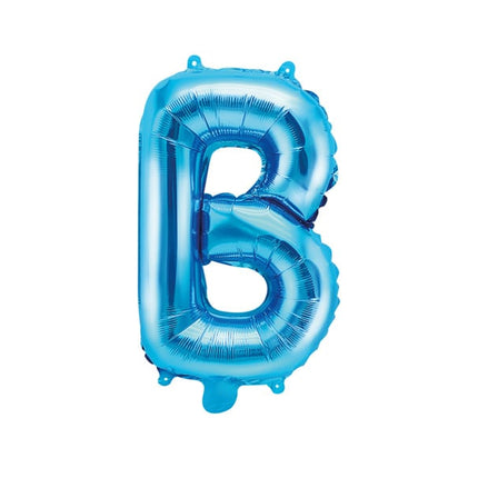 Feestbazaar Folieballon Licht Blauw Letter 'B' - 35cm