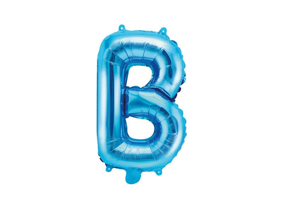 Feestbazaar Folieballon Licht Blauw Letter 'B' - 35cm
