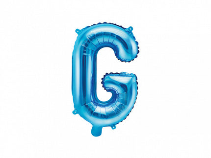 Feestbazaar Folieballon Licht Blauw Letter 'G' - 35cm