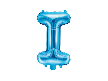Feestbazaar Folieballon Licht Blauw Letter 'I' - 35cm